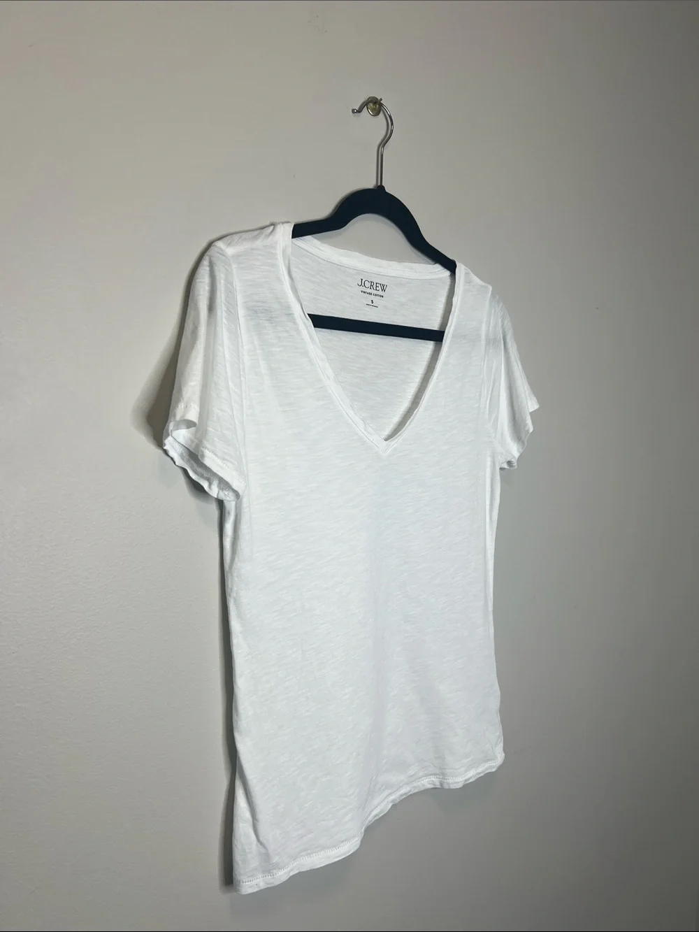 J. Crew Vintage Cotton V Neck Short Sleeve Classic Tee size Small